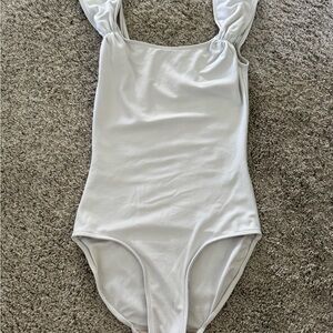 Eleve white Angelina leotard